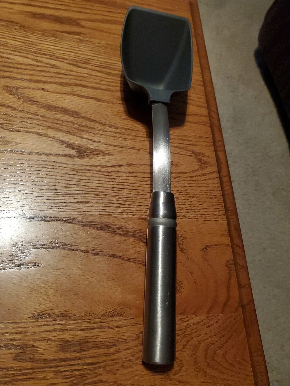 Retired Pampered Chef Stainless Steel Silicone Scoop and Serve Pasta Spatula